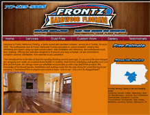 Tablet Screenshot of frontzhardwoodflooring.com